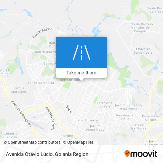 Mapa Avenida Otávio Lúcio