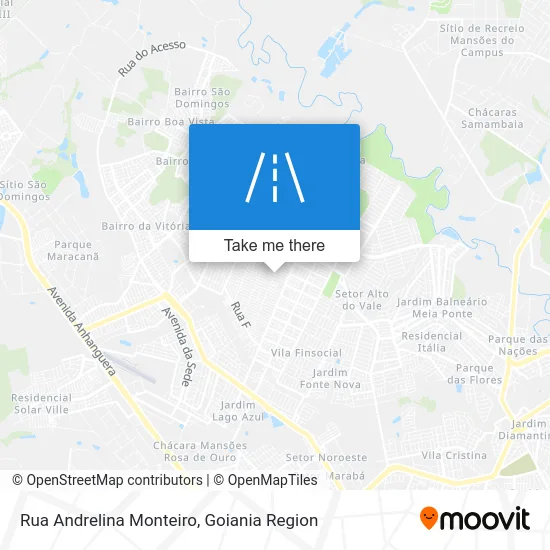 Rua Andrelina Monteiro map