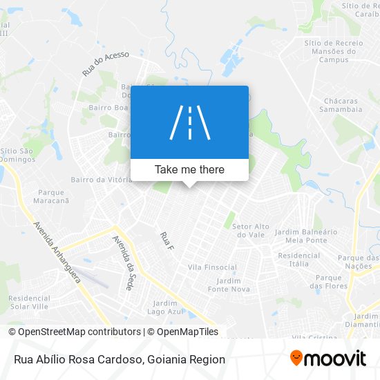 Mapa Rua Abílio Rosa Cardoso
