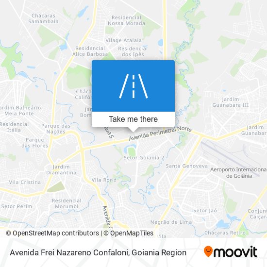 Mapa Avenida Frei Nazareno Confaloni