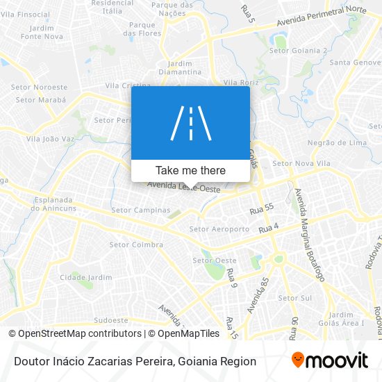 Doutor Inácio Zacarias Pereira map