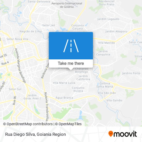 Mapa Rua Diego Silva