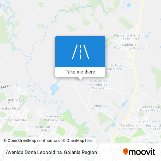 Mapa Avenida Dona Leopoldina