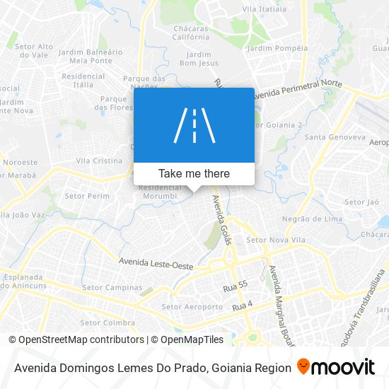 Mapa Avenida Domingos Lemes Do Prado