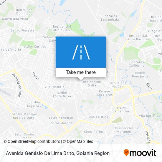 Mapa Avenida Genésio De Lima Brito