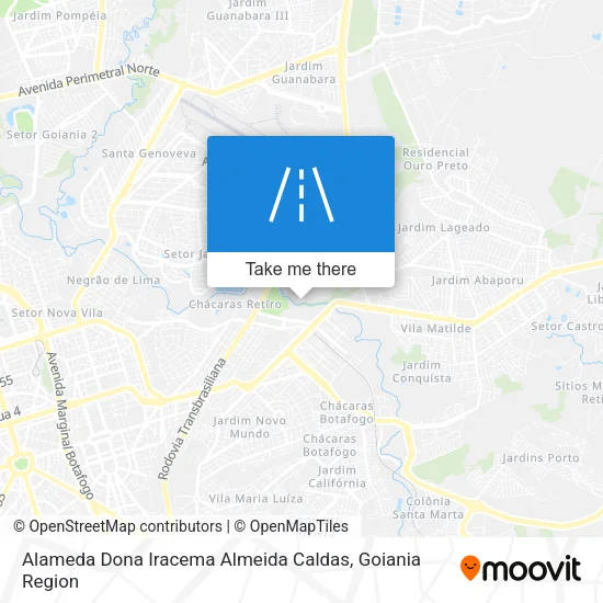 Alameda Dona Iracema Almeida Caldas map