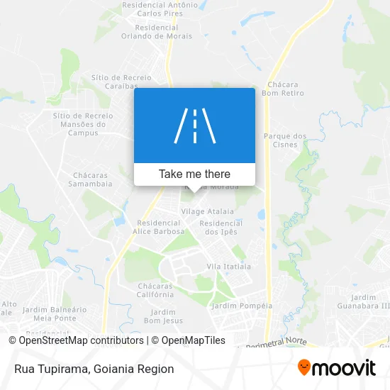 Rua Tupirama map
