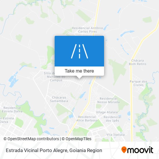 Mapa Estrada Vicinal Porto Alegre