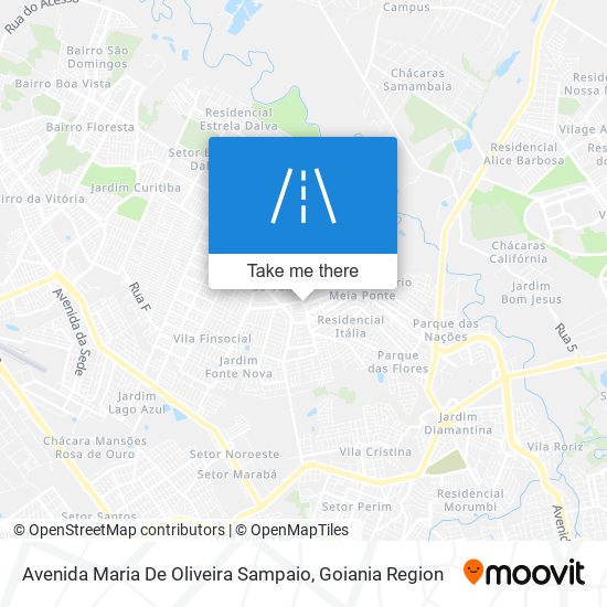 Avenida Maria De Oliveira Sampaio map