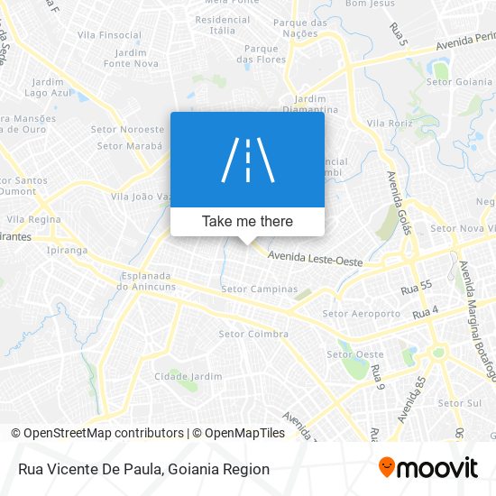 Rua Vicente De Paula map