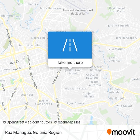 Rua Managua map