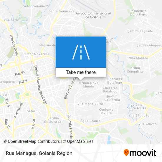 Rua Managua map