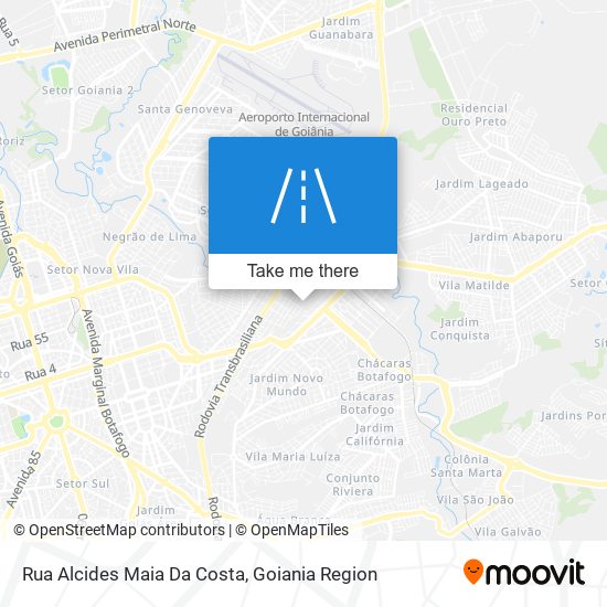 Mapa Rua Alcides Maia Da Costa