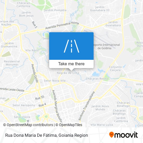 Mapa Rua Dona Maria De Fátima