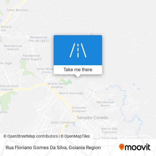 Mapa Rua Floriano Gomes Da Silva