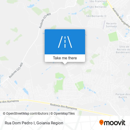 Mapa Rua Dom Pedro I