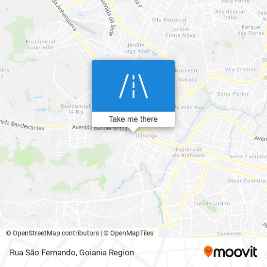 Mapa Rua São Fernando