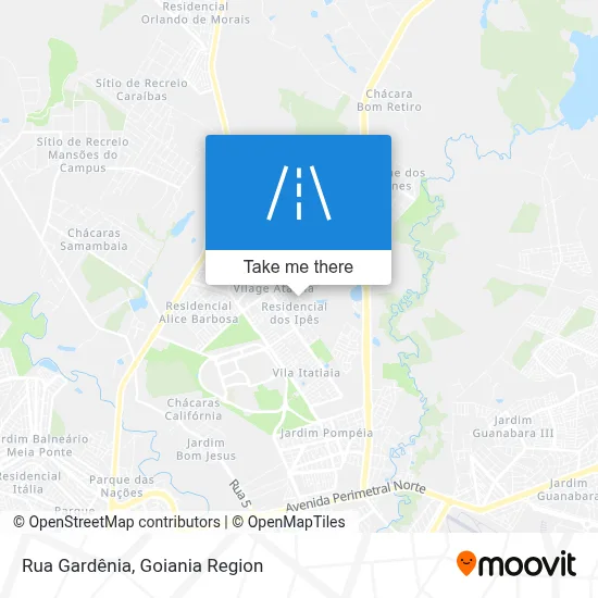 Rua Gardênia map