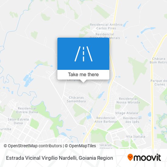 Estrada Vicinal Virgílio Nardelli map