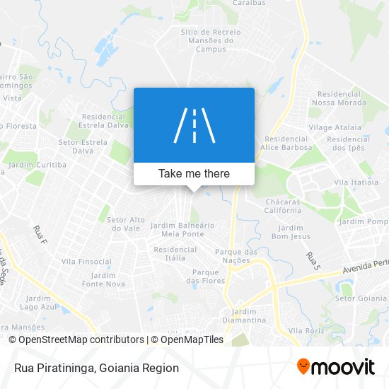 Mapa Rua Piratininga