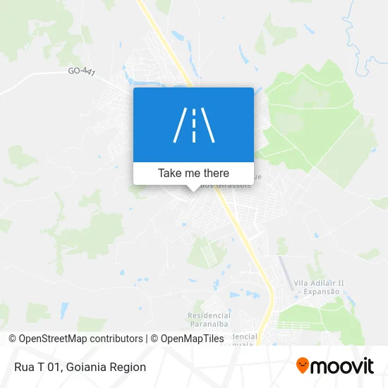 Rua T 01 map