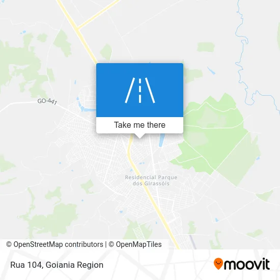 Rua 104 map