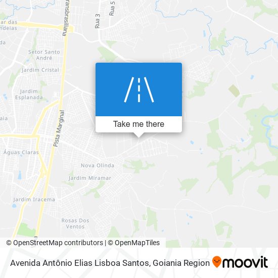 Mapa Avenida Antônio Elias Lisboa Santos