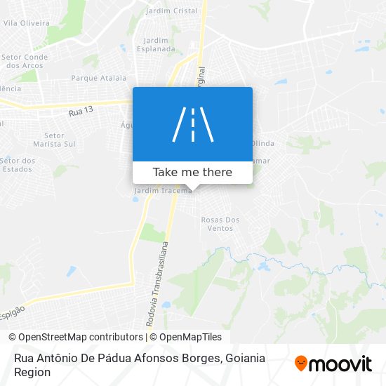 Rua Antônio De Pádua Afonsos Borges map