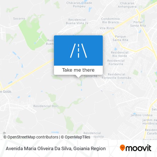 Mapa Avenida Maria Oliveira Da Silva