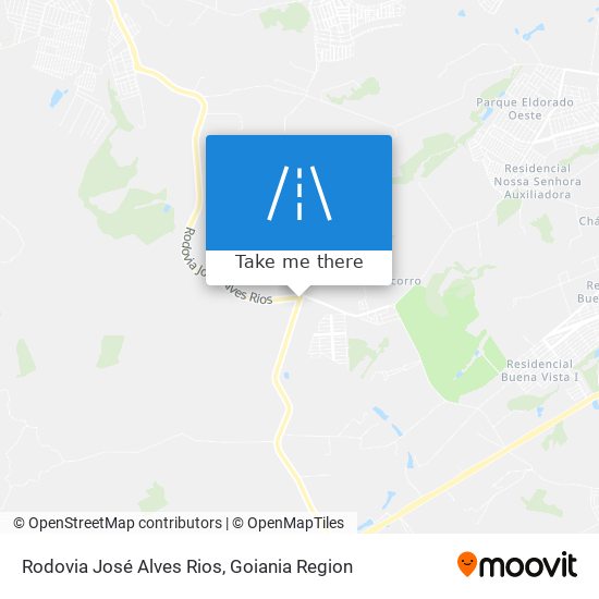 Mapa Rodovia José Alves Rios