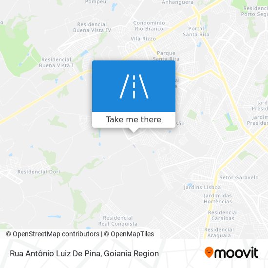 Mapa Rua Antônio Luiz De Pina