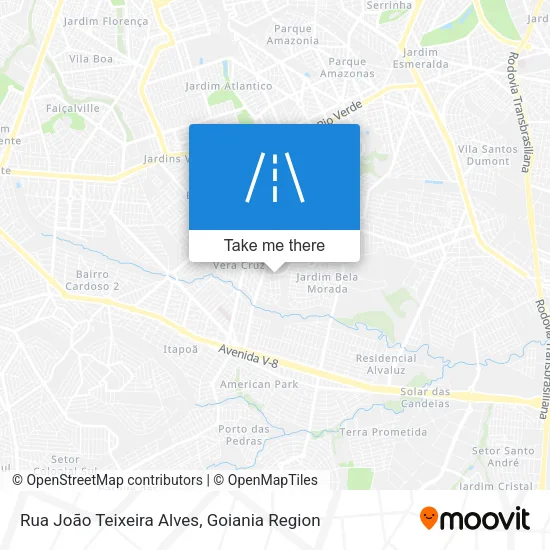 Rua João Teixeira Alves map
