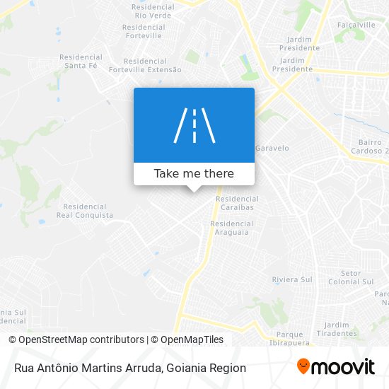 Rua Antônio Martins Arruda map