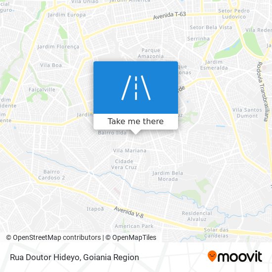 Rua Doutor Hideyo map