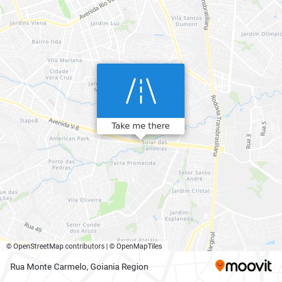 Mapa Rua Monte Carmelo