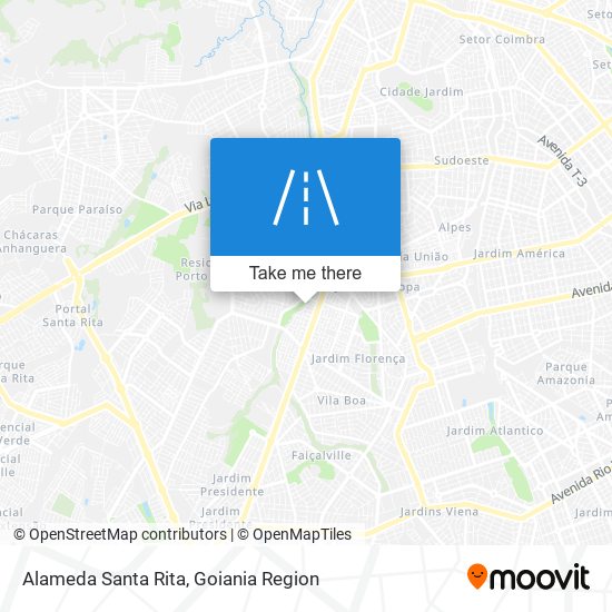 Alameda Santa Rita map