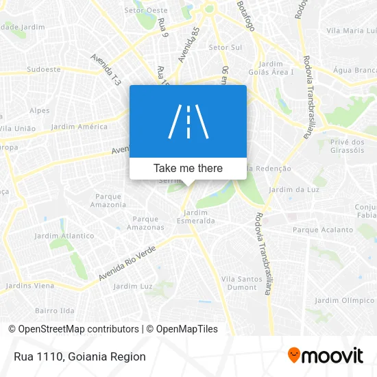 Rua 1110 map