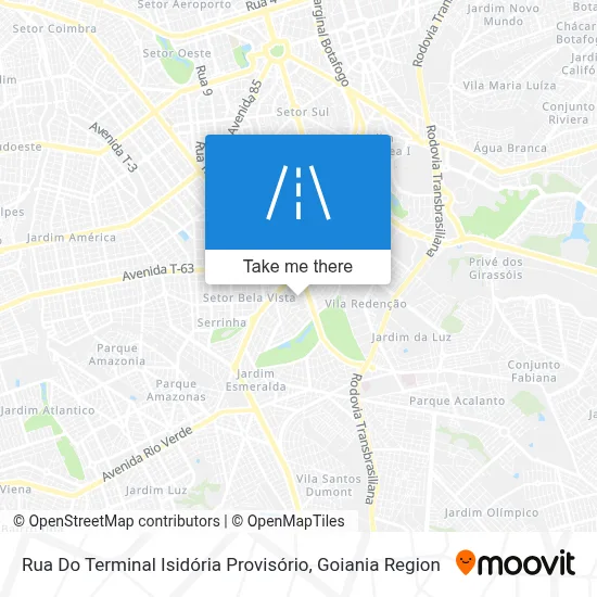 Rua Do Terminal Isidória Provisório map