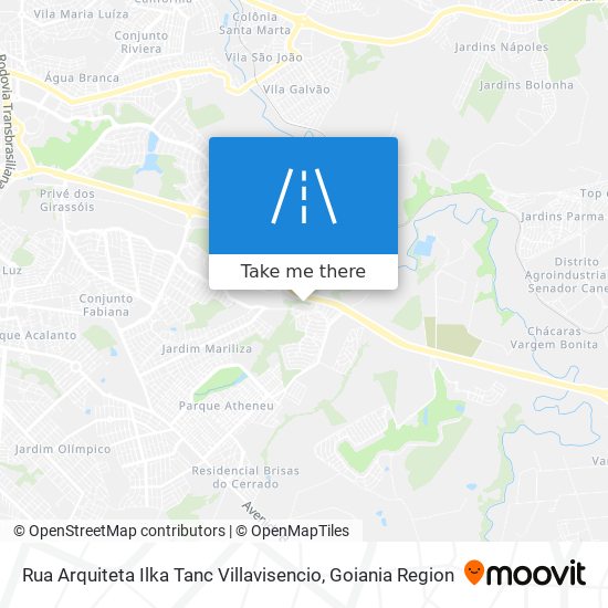 Rua Arquiteta Ilka Tanc Villavisencio map