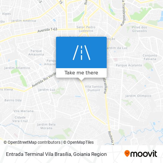 Mapa Entrada Terminal Vila Brasília