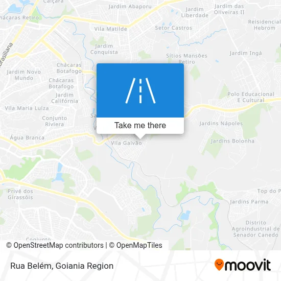 Rua Belém map