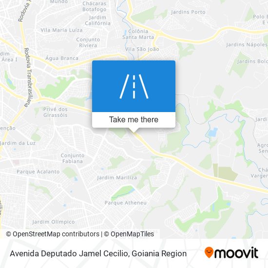 Mapa Avenida Deputado Jamel Cecilio