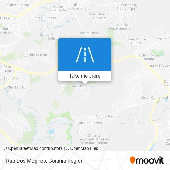 Rua Dos Mógnos map