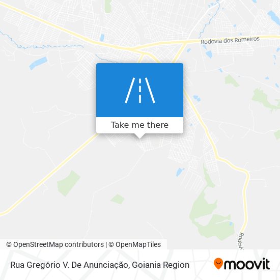 Mapa Rua Gregório V. De Anunciação