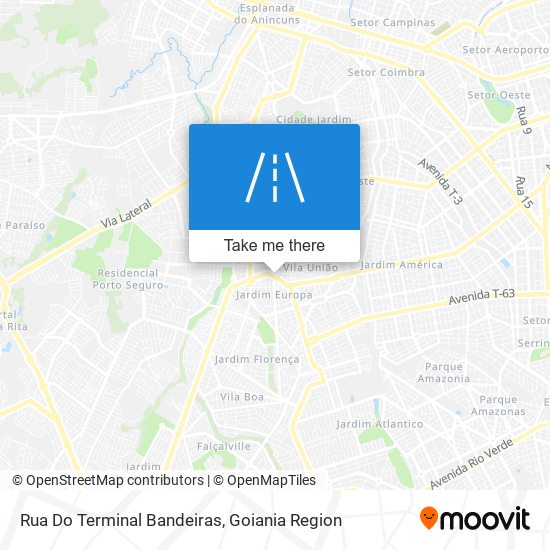 Mapa Rua Do Terminal Bandeiras