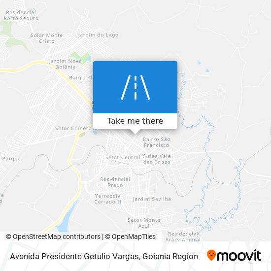 Mapa Avenida Presidente Getulio Vargas