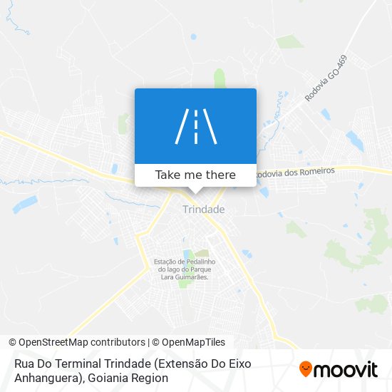 Rua Do Terminal Trindade (Extensão Do Eixo Anhanguera) map