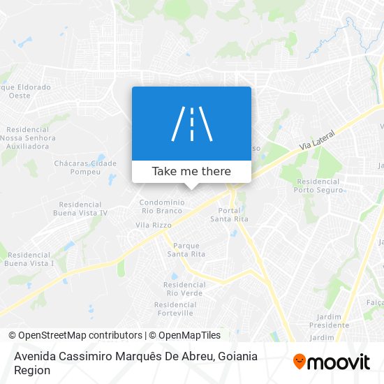 Mapa Avenida Cassimiro Marquês De Abreu