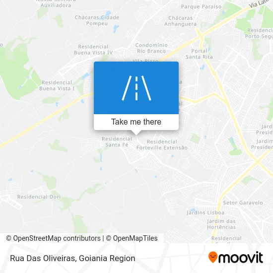 Rua Das Oliveiras map