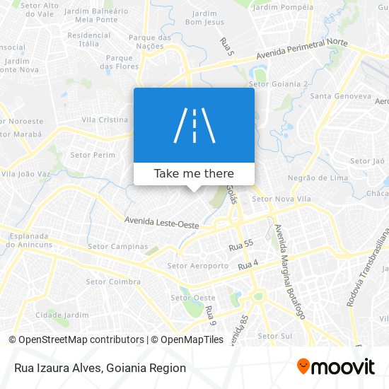 Mapa Rua Izaura Alves